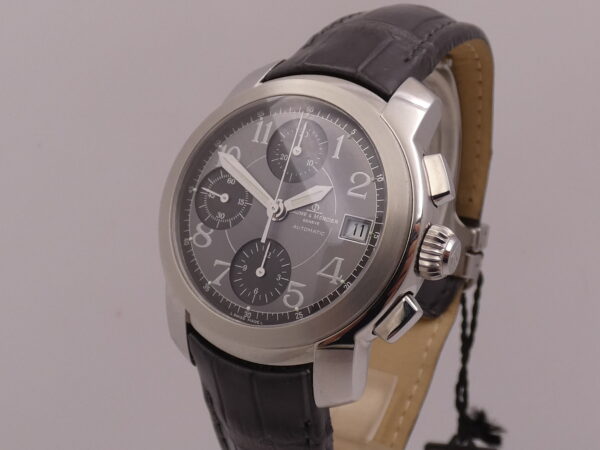 Baume & Mercier Capeland Chronograph NEW BOX PAPERS & STICKERS Automatico Acciaio Never Worn Anni '2000