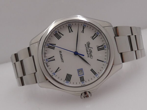 Paul Picot Elegant 43mm Automatic 9253 Acciaio LIKE NEW With BOX Roman Dial With Bracelet