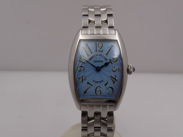 Franck Muller Cintrée Curvex 1752 QZ Ladies LIKE NEW Acciaio Anni '2000