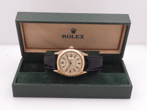 Rare Rolex Datejust 36mm 1601 Oro Rosa 18 Kt ANNO 1963 Original Dial Leaf Hands Automatico