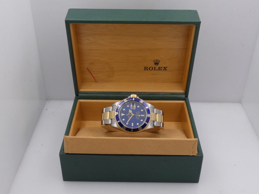 Rolex Submariner Date 16613 SEL Acciaio&Oro 18 Kt Anno 2003 With BOX Automatico - immagine 9
