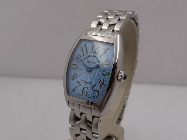 Franck Muller Cintrée Curvex 1752 QZ Ladies LIKE NEW Acciaio Anni '2000