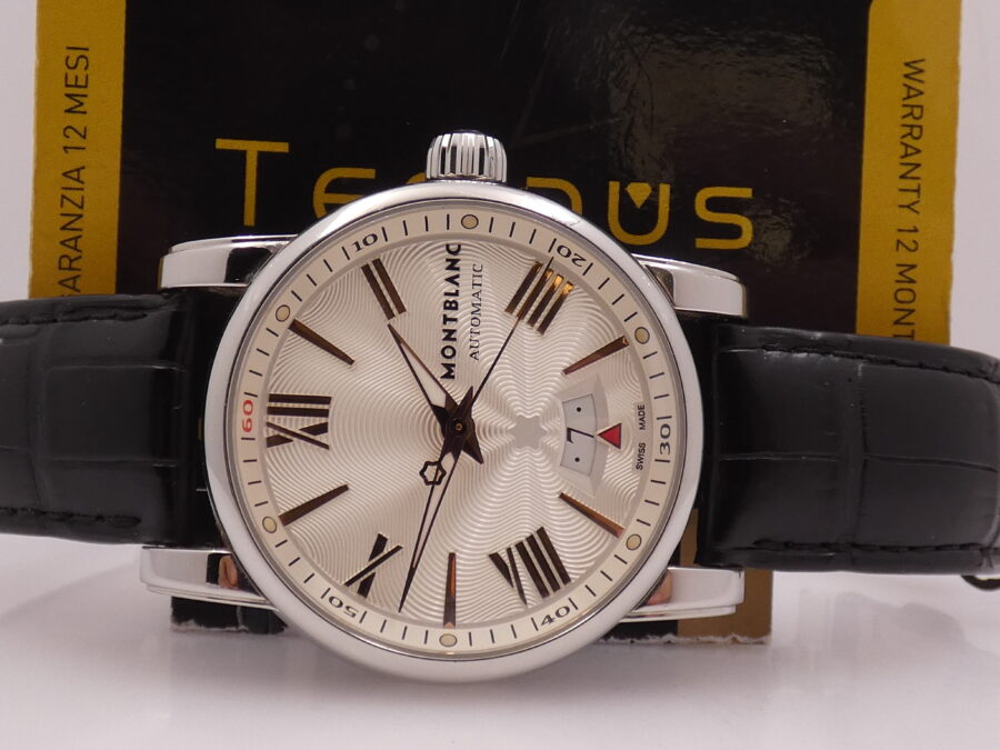 Montblanc Star Box & Papers Automatic Date Guillochè Dial Steel Anno 2016 Ref 7102 - immagine 2