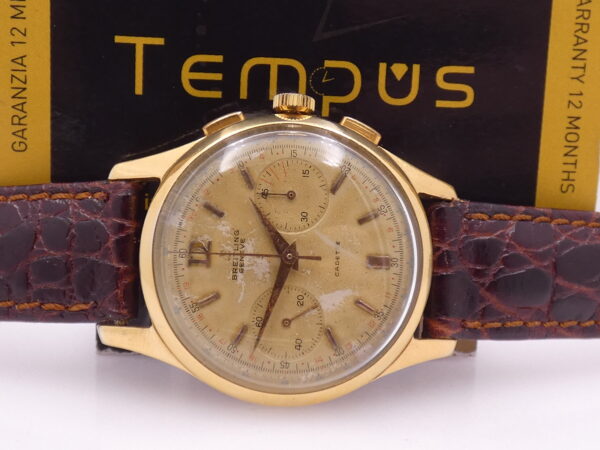 Breitling Cadette Chronograph 1188 Oversize 37mm 18Kt G.F. ANNI '50 Carica Manuale Venus 188