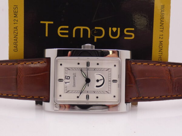 Eberhard & Co. Les Grandes Courbées Gran Data Reserve De Marche NEW BOX&PAPERS Automatico Acciaio