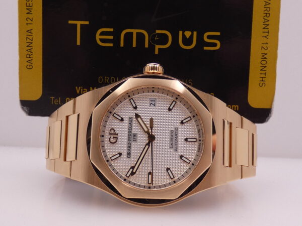 Untouched Girard Perregaux Laureato 38mm Automatic Oro Rosa 18Kt With PAPERS LIKE NEW Anno 2019 Never Polished