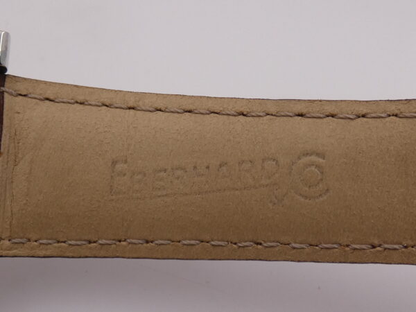 Eberhard & Co. Les Grandes Courbées Gran Data Reserve De Marche NEW BOX&PAPERS Automatico Acciaio