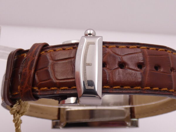 Eberhard & Co. Les Grandes Courbées Gran Data Reserve De Marche NEW BOX&PAPERS Automatico Acciaio