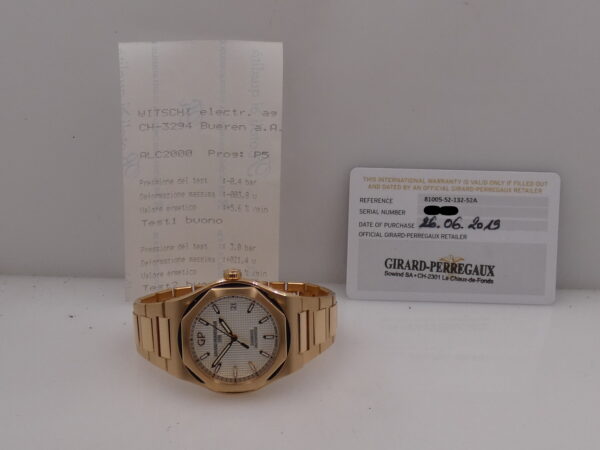Untouched Girard Perregaux Laureato 38mm Automatic Oro Rosa 18Kt With PAPERS LIKE NEW Anno 2019 Never Polished