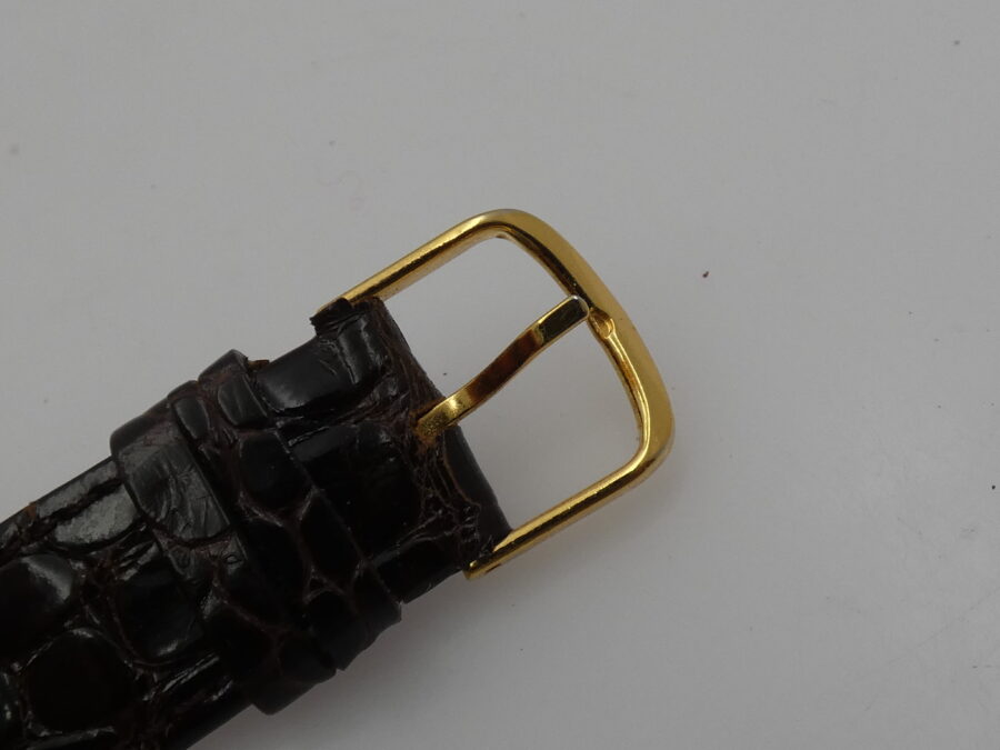 Citizen N.O.S Tank Ultra Thin Rectangular Oro 18Kt NEW OLD STOCK With BOX Leaf Hands ANNI '90 - immagine 13