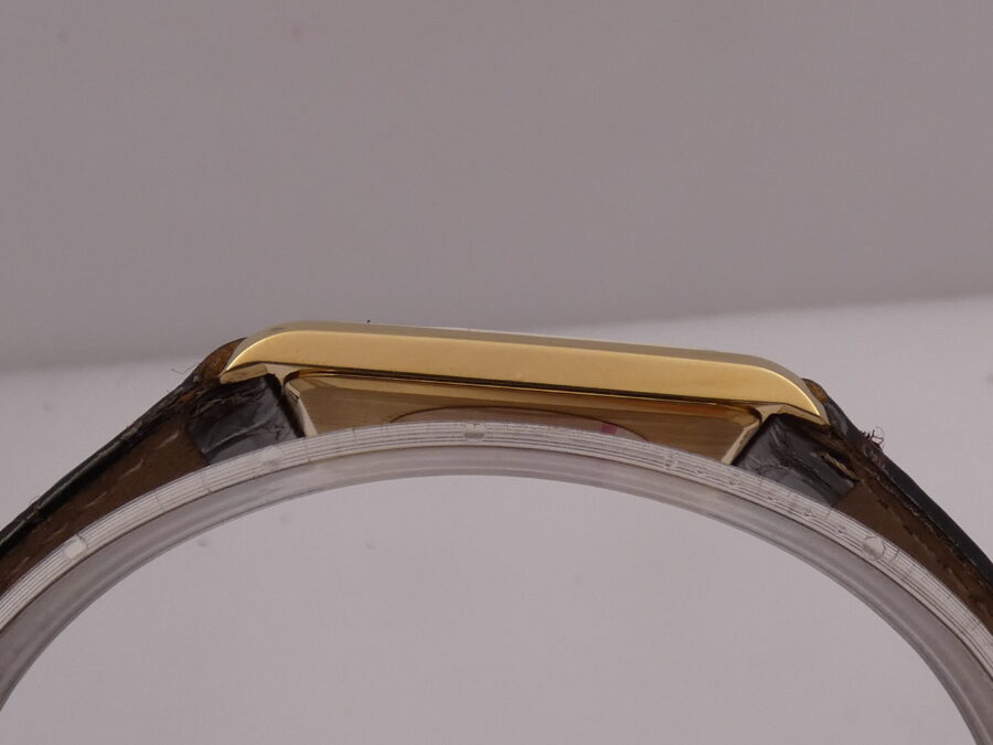 Citizen N.O.S Tank Ultra Thin Rectangular Oro 18Kt NEW OLD STOCK With BOX Leaf Hands ANNI '90 - immagine 14