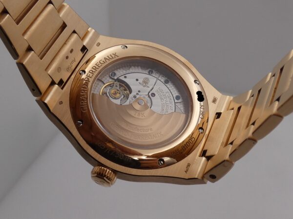 Untouched Girard Perregaux Laureato 38mm Automatic Oro Rosa 18Kt With PAPERS LIKE NEW Anno 2019 Never Polished