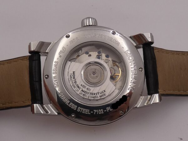 Montblanc Star Box & Papers Automatic Date Guillochè Dial Steel Anno 2016 Ref 7102