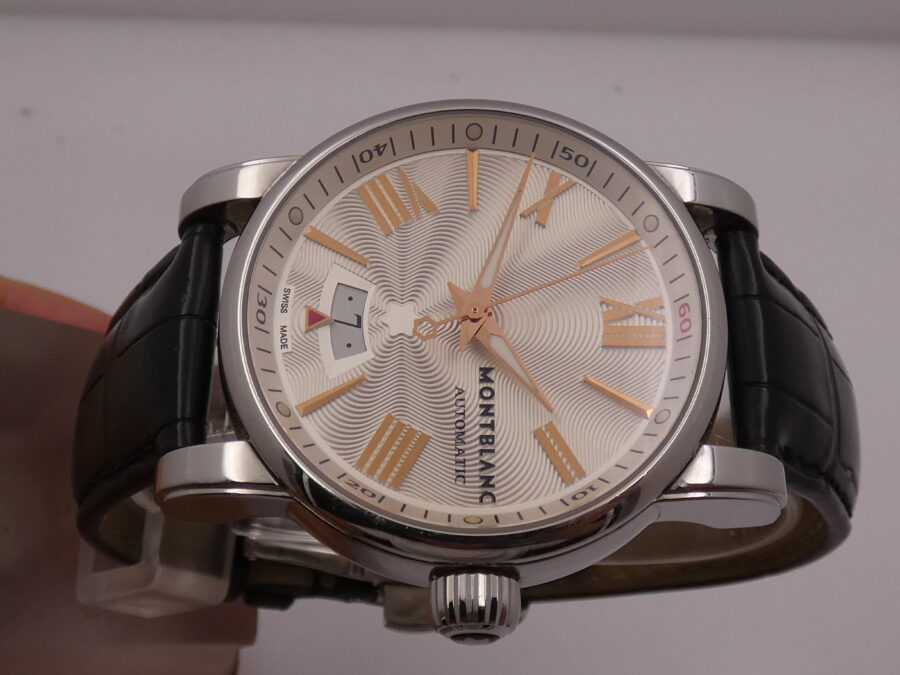 Montblanc Star Box & Papers Automatic Date Guillochè Dial Steel Anno 2016 Ref 7102 - immagine 3