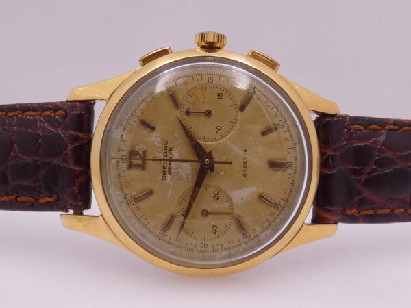 Breitling Cadette Chronograph 1188 Oversize 37mm 18Kt G.F. ANNI '50 Carica Manuale Venus 188