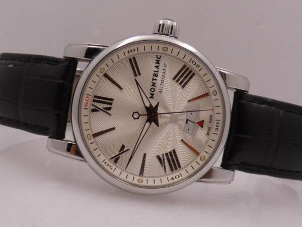 Montblanc Star Box & Papers Automatic Date Guillochè Dial Steel Anno 2016 Ref 7102