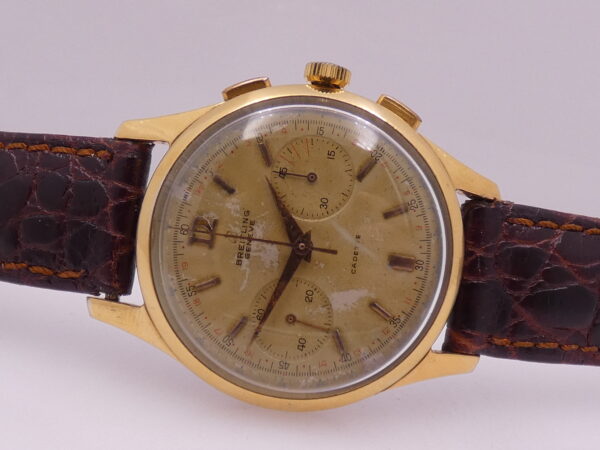Breitling Cadette Chronograph 1188 Oversize 37mm 18Kt G.F. ANNI '50 Carica Manuale Venus 188