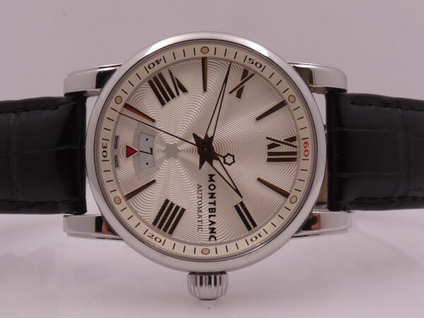 Montblanc Star Box & Papers Automatic Date Guillochè Dial Steel Anno 2016 Ref 7102