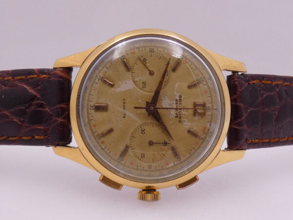 Breitling Cadette Chronograph 1188 Oversize 37mm 18Kt G.F. ANNI '50 Carica Manuale Venus 188