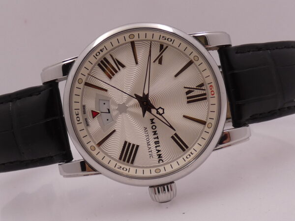 Montblanc Star Box & Papers Automatic Date Guillochè Dial Steel Anno 2016 Ref 7102