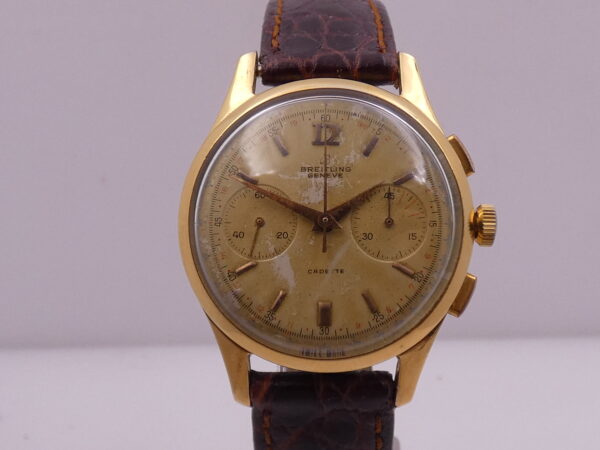 Breitling Cadette Chronograph 1188 Oversize 37mm 18Kt G.F. ANNI '50 Carica Manuale Venus 188