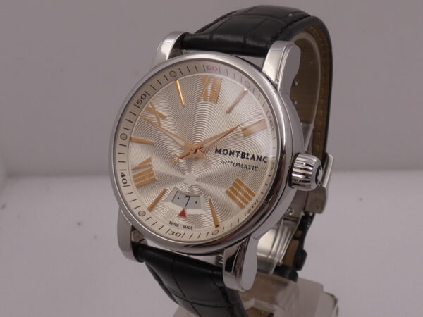 Montblanc Star Box & Papers Automatic Date Guillochè Dial Steel Anno 2016 Ref 7102