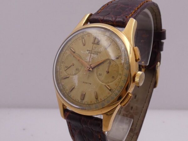 Breitling Cadette Chronograph 1188 Oversize 37mm 18Kt G.F. ANNI '50 Carica Manuale Venus 188