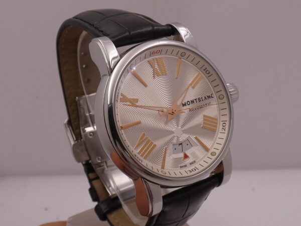 Montblanc Star Box & Papers Automatic Date Guillochè Dial Steel Anno 2016 Ref 7102