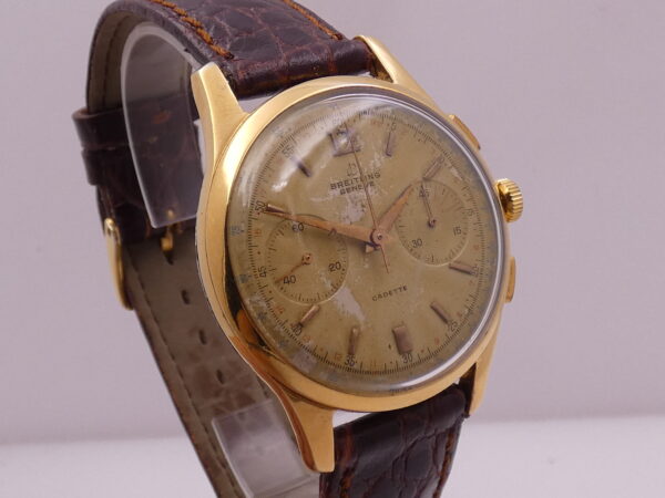 Breitling Cadette Chronograph 1188 Oversize 37mm 18Kt G.F. ANNI '50 Carica Manuale Venus 188