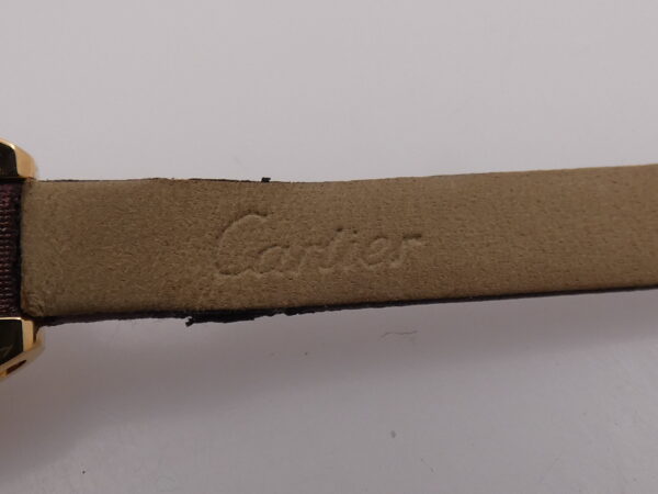 Cartier Tonneau Mini Tonneau Unique 18 Kt Rose Gold Limited Edition Tourmalines Bezel BOX&PAPERS Year 2004