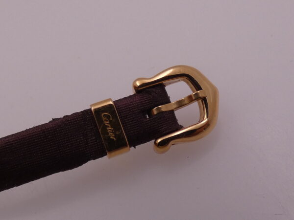 Cartier Tonneau Mini Tonneau Unique 18 Kt Rose Gold Limited Edition Tourmalines Bezel BOX&PAPERS Year 2004