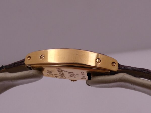 Cartier Tonneau Mini Tonneau Unique 18 Kt Rose Gold Limited Edition Tourmalines Bezel BOX&PAPERS Year 2004