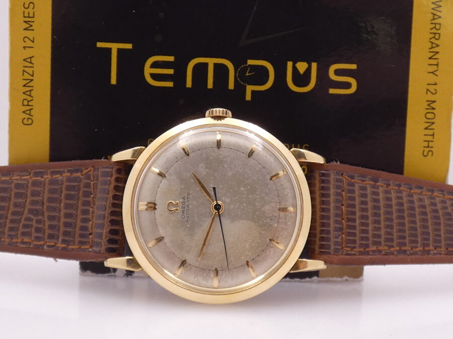 Omega Bumper Automatic Oro 18 Kt ANNO 1944 Leaf Hands Vintage - immagine 2