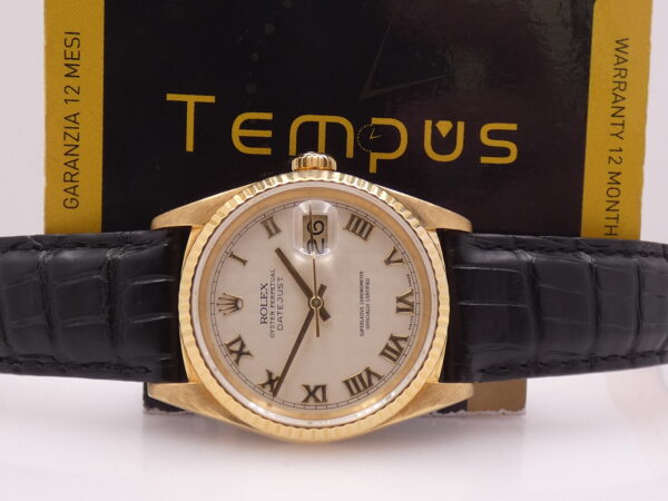 Rolex Datejust 36 16238 Pyramid Dial Oro Massiccio 18Kt ANNO 1989 Automatico