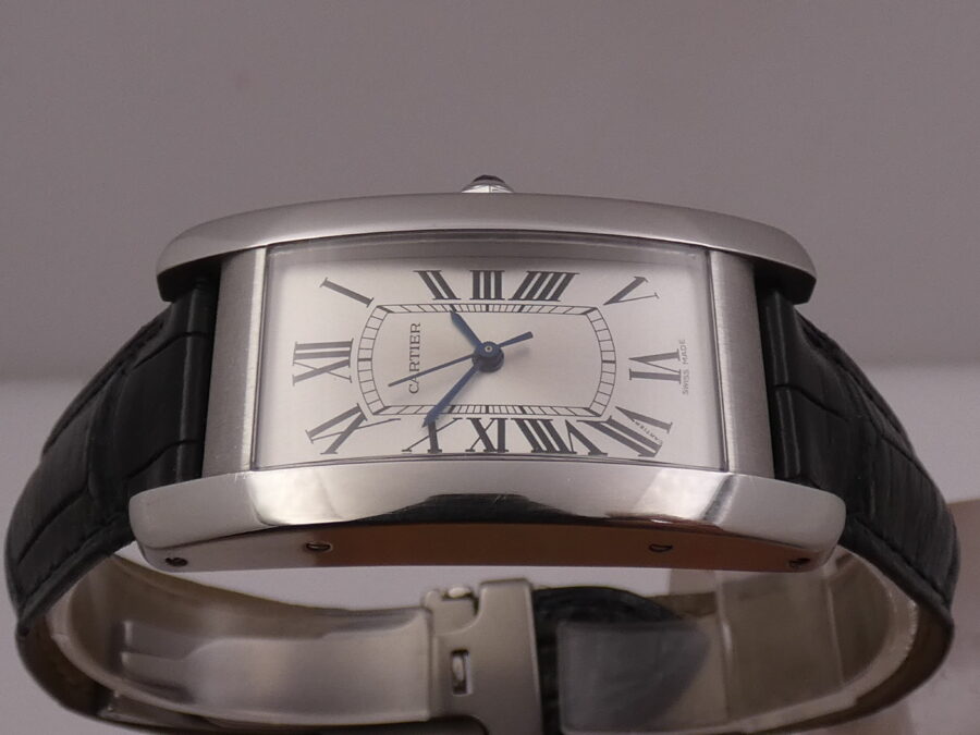 Cartier Tank Américaine 3971 STEEL Ultra Rare Automatico ANNI '2000