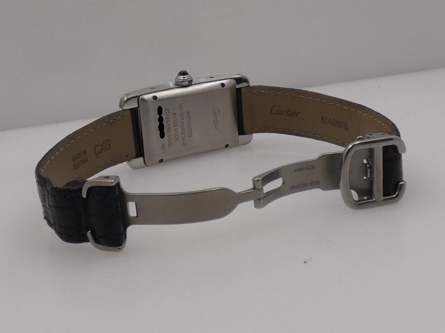 Cartier Tank Américaine 3971 STEEL Ultra Rare Automatico ANNI '2000 - immagine 12
