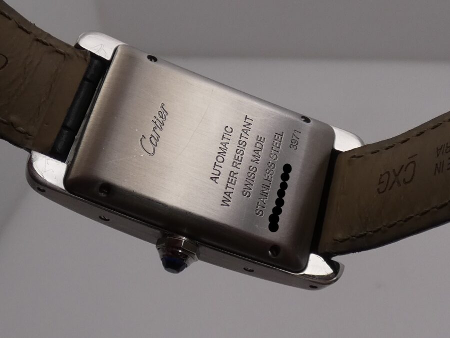 Cartier Tank Américaine 3971 STEEL Ultra Rare Automatico ANNI '2000 - immagine 17