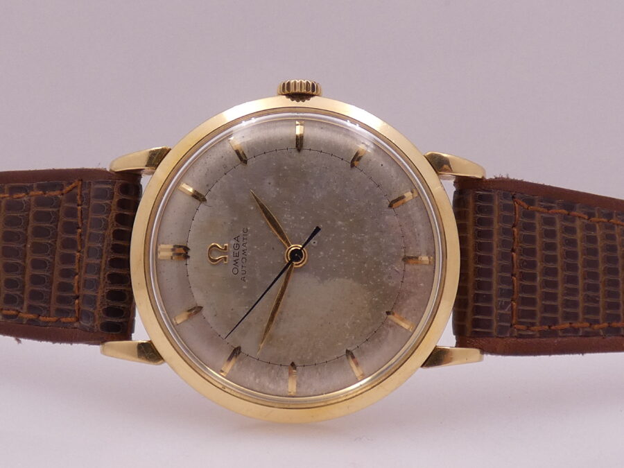 Omega Bumper Automatic Oro 18 Kt ANNO 1944 Leaf Hands Vintage - immagine 4