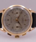 Cronografo Telda Bicompax Oro Rosa 18Kt Spider Lugs ANNI '50 Carica Manuale Vintage - immagine 6
