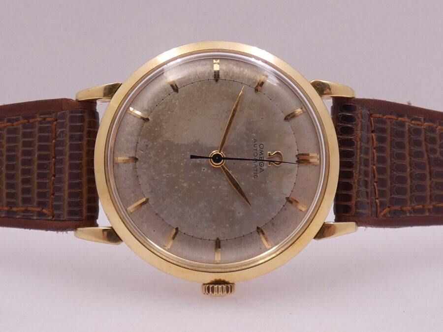 Omega Bumper Automatic Oro 18 Kt ANNO 1944 Leaf Hands Vintage - immagine 6