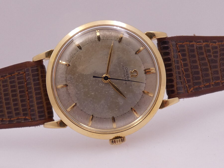 Omega Bumper Automatic Oro 18 Kt ANNO 1944 Leaf Hands Vintage - immagine 7