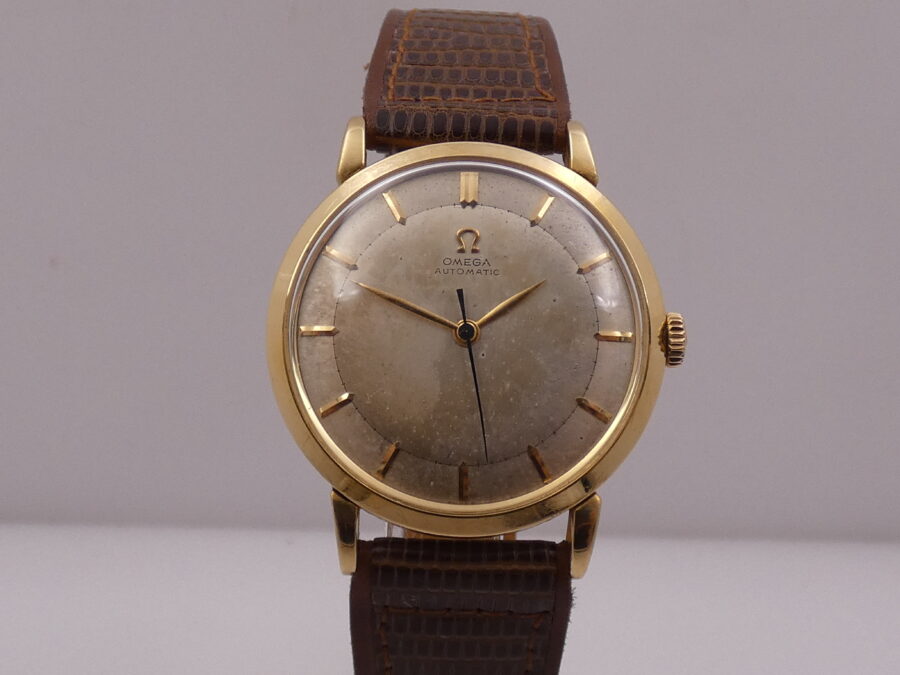 Omega Bumper Automatic Oro 18 Kt ANNO 1944 Leaf Hands Vintage - immagine 8