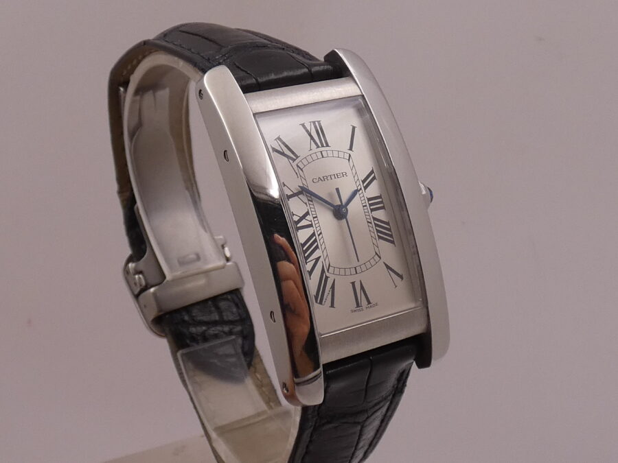 Cartier Tank Américaine 3971 STEEL Ultra Rare Automatico ANNI '2000 - immagine 9