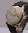 Cronografo Telda Bicompax Oro Rosa 18Kt Spider Lugs ANNI '50 Carica Manuale Vintage - immagine 9