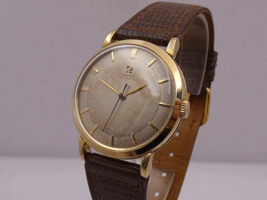 Omega Bumper Automatic Oro 18 Kt ANNO 1944 Leaf Hands Vintage - immagine 9