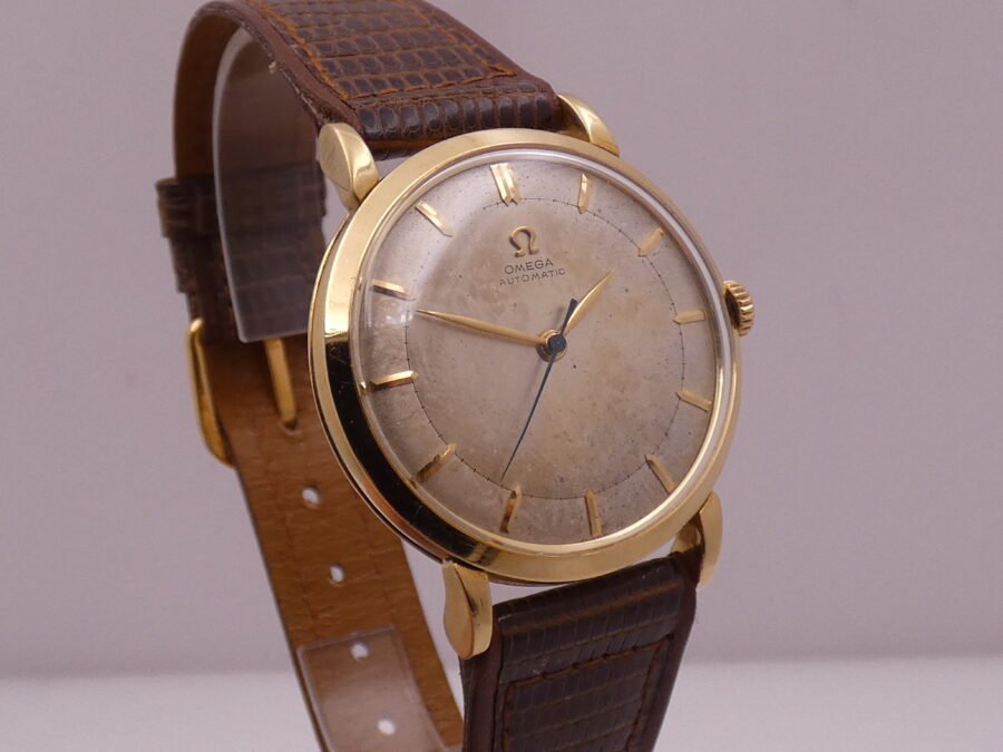 Omega Bumper Automatic Oro 18 Kt ANNO 1944 Leaf Hands Vintage - immagine 10