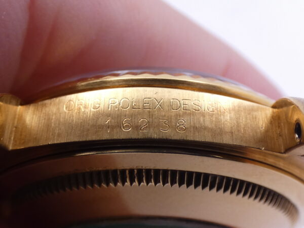 Rolex Datejust 36 16238 Pyramid Dial Oro Massiccio 18Kt ANNO 1989 Automatico