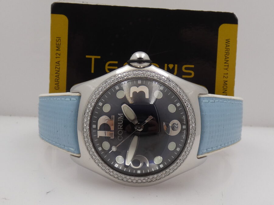 Corum Bubble Diamonds Bezel 163.150.20 ANNI 2000 Stainless Steel - immagine 2