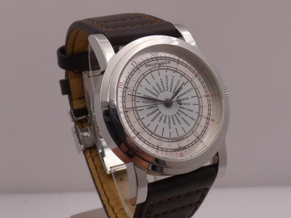 Philip Watch GMT World Time Automatic 40mm Acciaio Dual Tone Dial ANNI '2000s