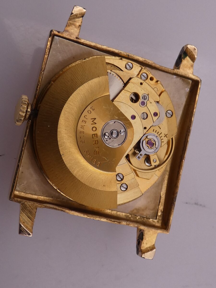 Moeris Elegance Squered Automatic 18Kt Gold Filled Years 60's - immagine 14